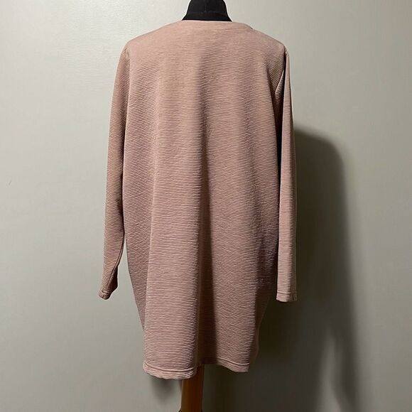 Bea Basics Women's Cream Knit Ribbed Tank Top & Cardigan Set Size XL - Picture 4 of 12